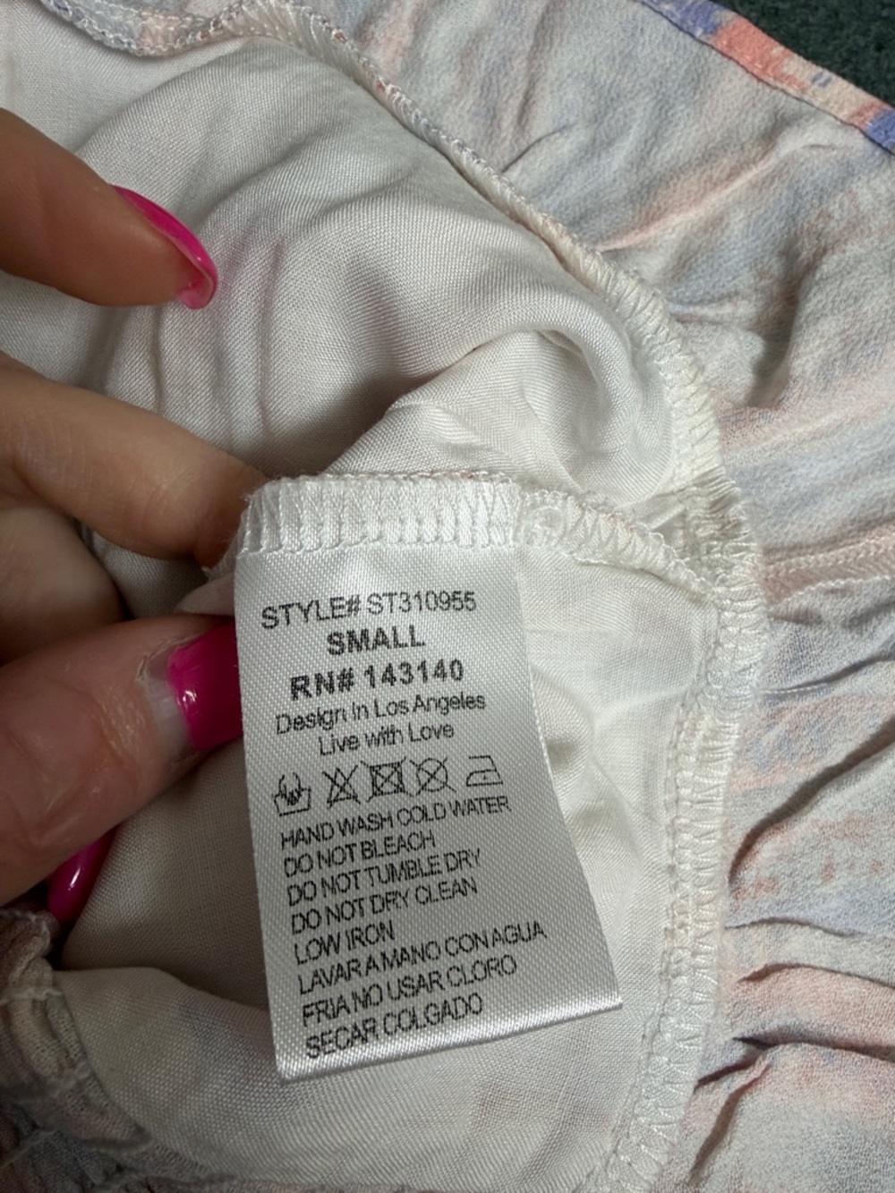 Style Rack Pastel Striped Ruffle Crop Top - Picture 4 of 4